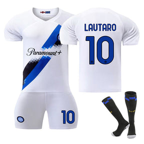 INTER Away Jersey LAUTARO #10 Soccer Jersey Kids Adult 3-Pieces Jersey Kits