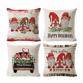 Set of 4 Christmas Pillow Covers 45 x 45 cm Cushion Pillowcase Decorations-Set5