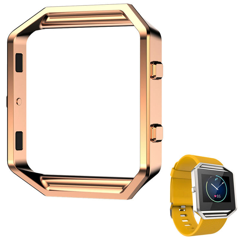 Frame Case Cover For Fitbit Blaze Smart Watch Replacement Accessories-Rose Gold