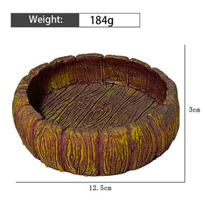 Reptile Food Bowl Habitat Breeding Box for Amphibians-GD018