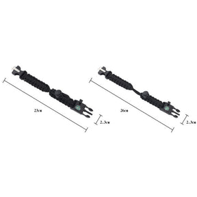 2Packs Hiking Gear Traveling Camping Gear Kit Bracelet Adjustable-D