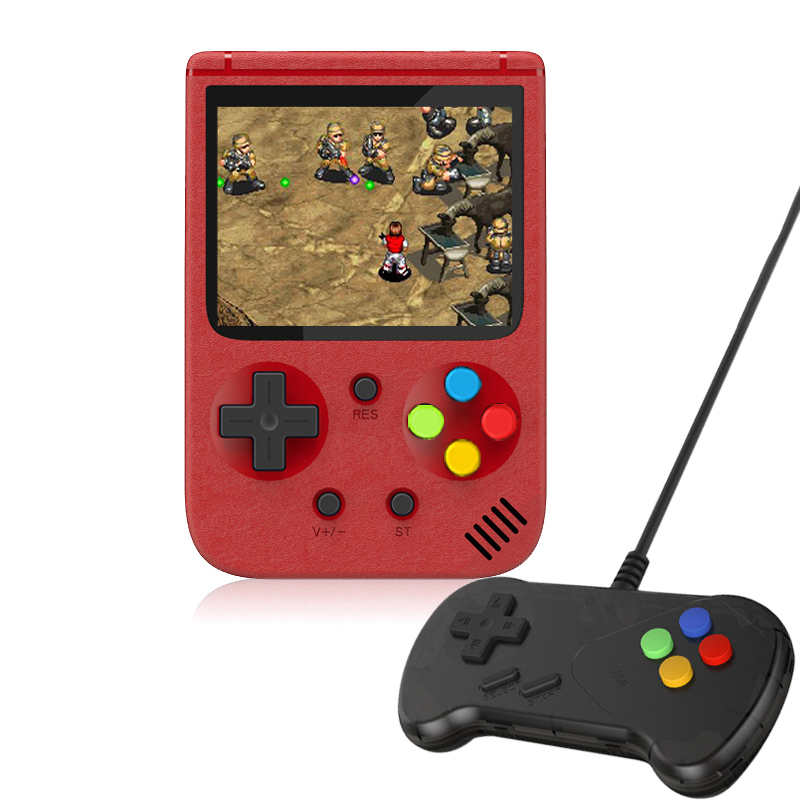 500 in 1 Classic Handheld Game Console 3.0 Screen Supports TV Connection & Two Players-Red