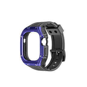 Military Watchbands with Heavy Duty Case TPU for iWatch Ultra-BlackC