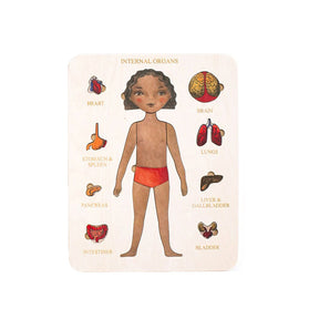 Wood Human Body Puzzles Toy Anatomy Play Set for Early Education Development-Girl3