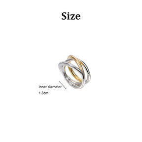 Personalized Cross Two-Tone Rings Valentines Day Gift