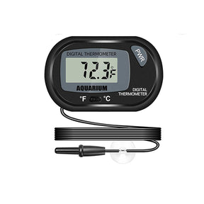 Reptile Digital Thermometer Easy to Read Display-Black