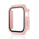 Waterproof iWatch Case PC Screen Protector for Apple Watch Series 7/8-Pink