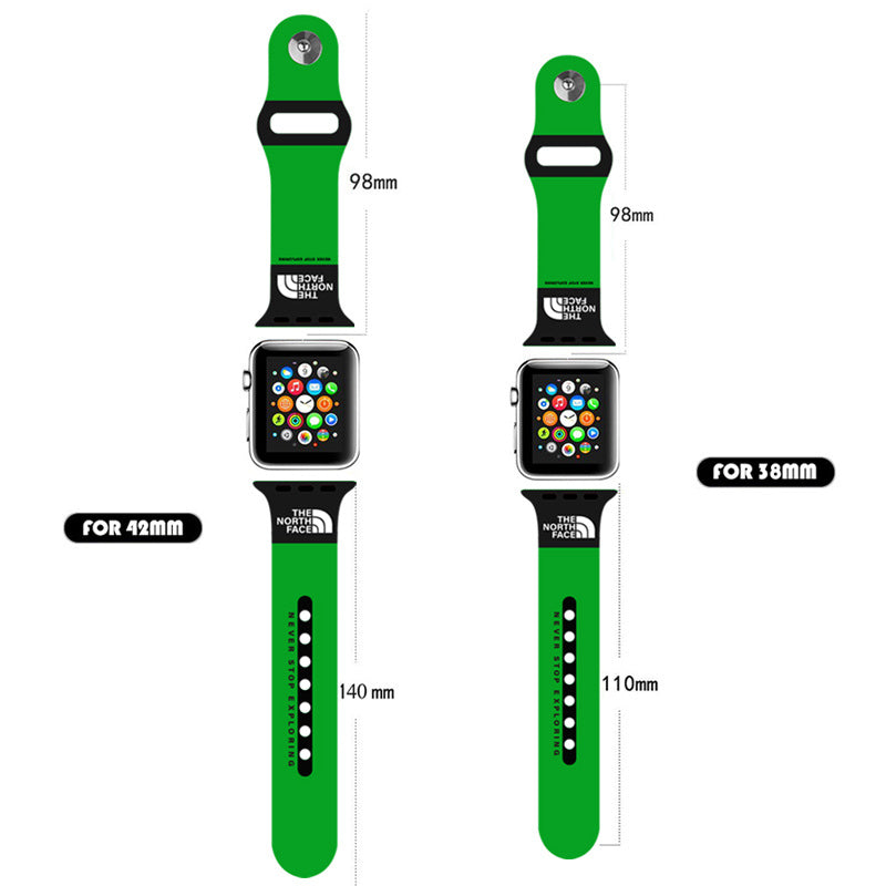 Sports Band Soft Silicone Breathable Waterproof for Apple Watch-Green1