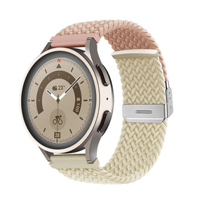 22mm Braided Watchband Fashion Color Matching for Samsung Huawei Watch-4