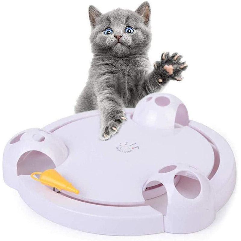 Turntable Cat Toy Interactive Electronic Toy for Cat or Kitten