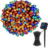 Solar Christmas Lights 72ft 200 LED 8 Modes Solar String Lights Waterproof-Colorful