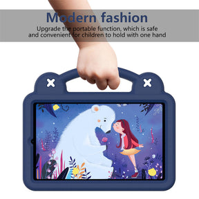 Strawberry Tablet Case with Shoulder Strap Stand for Samsung Galaxy Tab A 8.4 inch 2020-NavyBlue