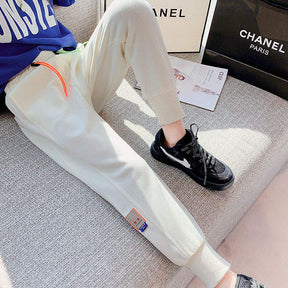 Girls Joggers Long Pants Pockets Outdoor Casual Trousers with Two-color Drawstring-Apricot