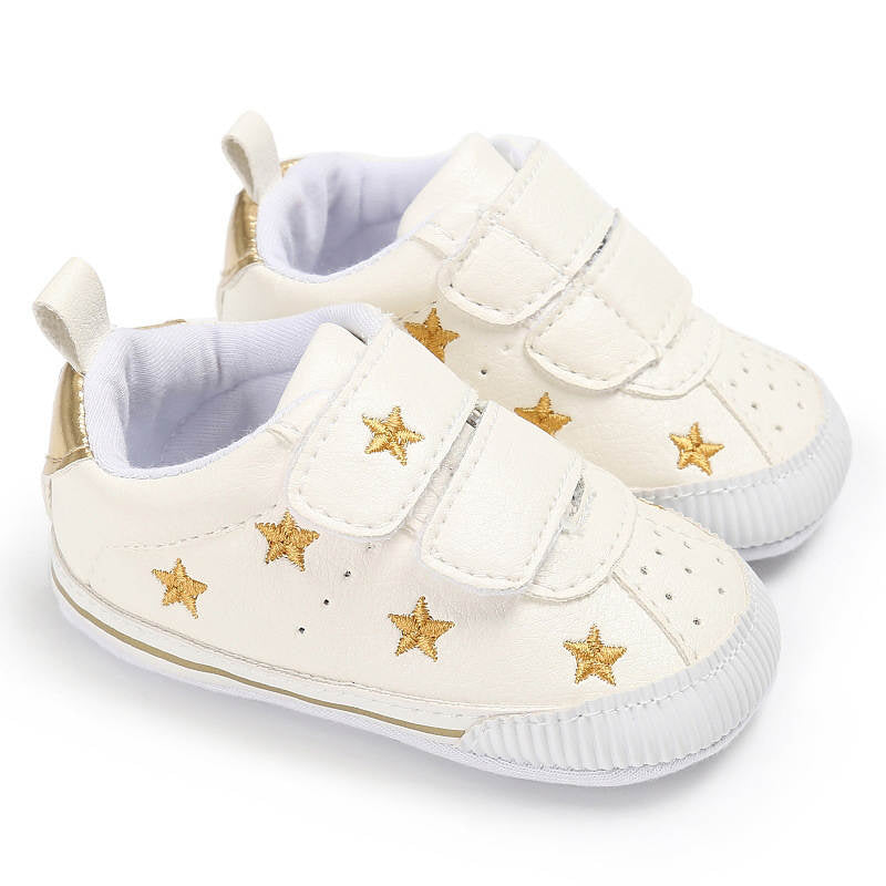 Baby Boys Girls Shoes Non-slip Velcro Sneakers Toddler First Walkers Shoes-StarGold