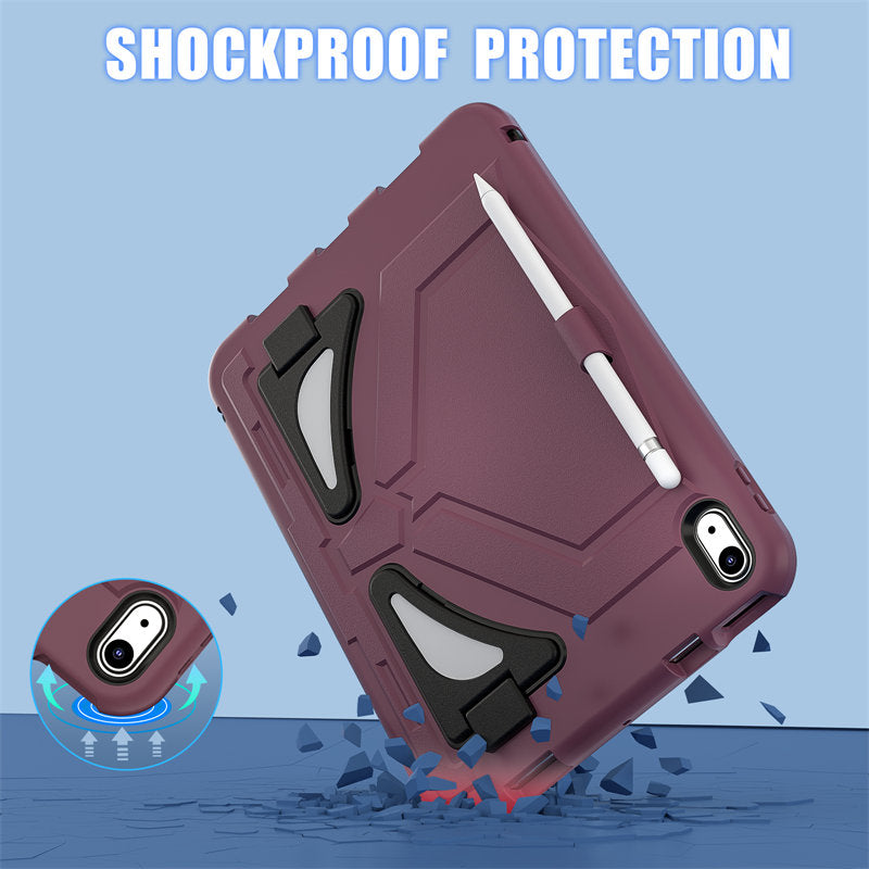 Kids Case Heavy Duty Shockproof with Kickstand for iPad 10th 2022-PlumBlack