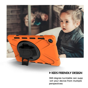 OnePiece Tablet Case Heavy Duty Anti-fall Protective Cover Bulit-in Kickstand For HuaWei MediaPad M6 10.8inch 2019/Matepad 10.8inch-Orange