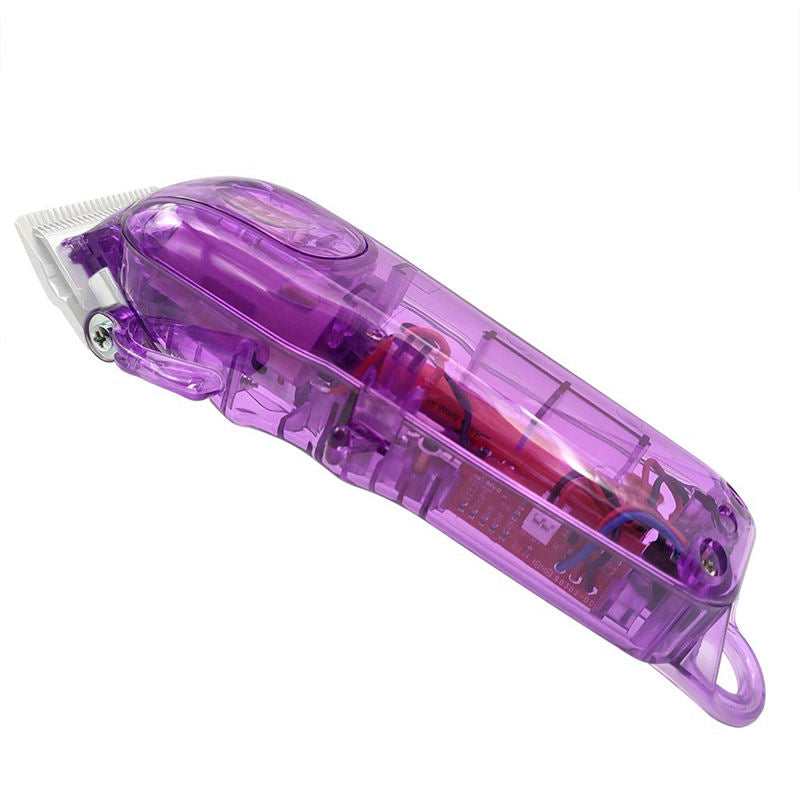 Clear DIY Back Housing Transparent Back Cover for Wahl 5-Star Series Magic Clipper Cordless 8148-Purple