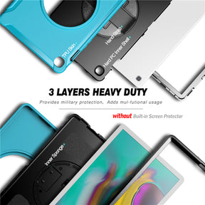 Spider Man 3-Layer Heavy Duty Tablet Case For Samsung Galaxy Tab S5E 10.5 (2019) T720-Light Blue