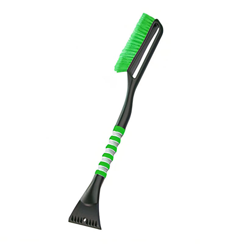 2 in 1 Detachable Snow Brush Ice Scraper with Ergonomic Foam Grip for Cars Trucks-Green