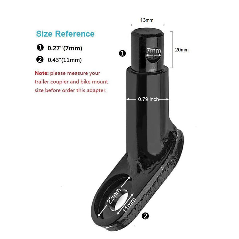 Bike Trailer Hitch Connector Cycling Adapter Accessories for Children's Cargo Trailers