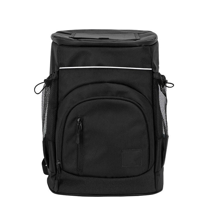 30L Cooler Backpack Insulated Bag Leakproof Collapsible for Camping-Black