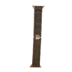 JZ Stainless Steel Watch Band Adjustable Wristbands for Apple IWatch Series SE/1/2/3/4/5/6 For Women-Bronze