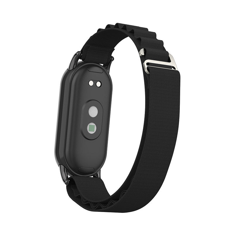 Nylon Sports Strap with Adjustable Metal G-hook for Mi 8 Watch-Black B