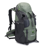 50L Hiking Backpack Waterproof Lightweight Suitable for Outdoor Camping Travel-Army Green