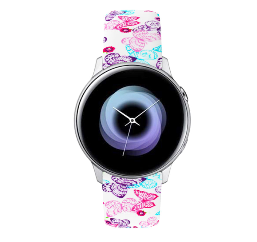 Silicone Printed Pattern Sports Bands For Samsung Gear S2 Classic Samsung Galaxy Watch 42mm(Printed8)
