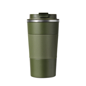 Coffee Mug Stainless Steel Vacuum Insulated Cup for Home Outdoor-Green