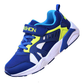 Boys Mesh Lightweight Sneakers Childrens Running Shoes-Navy Blue