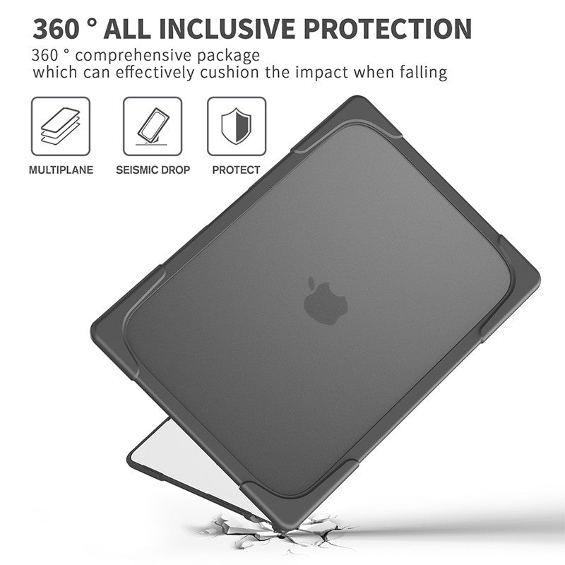 Anti Fall Case Breathable Compatible with Macbook Air 15 2023 A2941-Grey