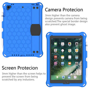 Hive iPad Case For iPad 5/6/Pro 9.7/iPad9.7 Durable Stand Cover With Shoulder Strap-BlueBlack
