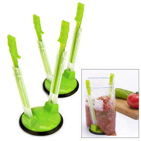 2 Pack Baggy Rack Holder For Food Prep Bag Ziplock Bag Holder Stand