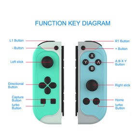 Joy Cons Controller with Dual Vibration for Switch Nintendo-Green