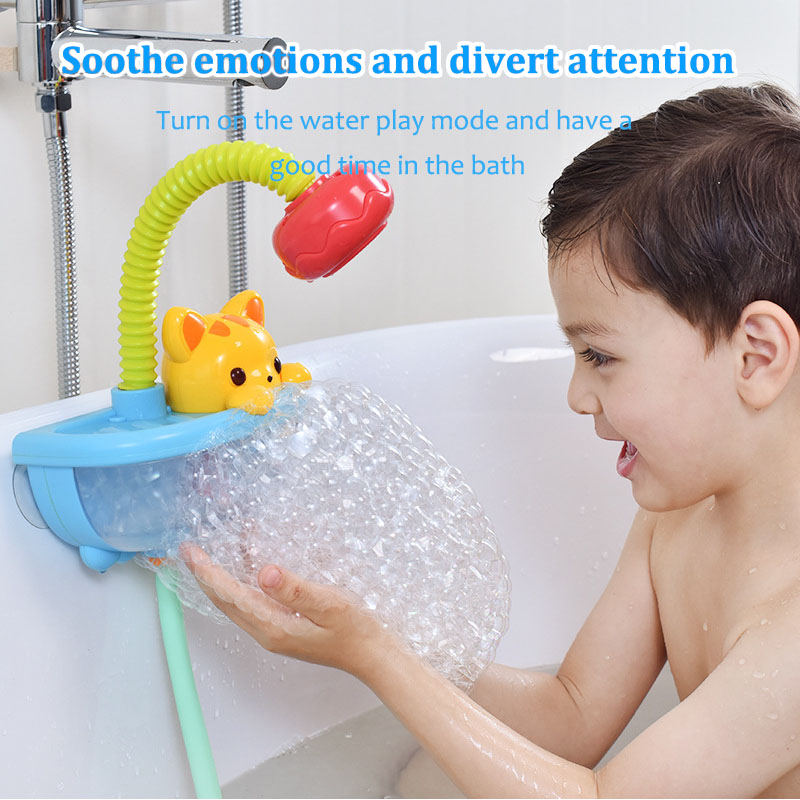 Bathtub Water Toy 2 in 1 Bubble Maker with Shower for Toddlers 3+