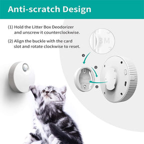 Cat Litter Deodorizer Unscented for All Kinds of Cat Litter Box Wardrobe and Small Areas