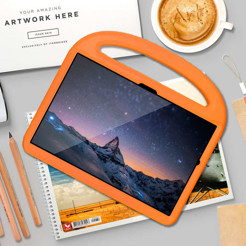 Sparrow Samsung Tablet Case For Galaxy Tab A8 10.5 Inch 2021 (SM-X200/SM-X205/SM-X207)-Orange