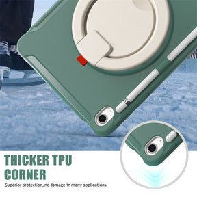 Tablet Case For iPad 10th Full Body Protection with 360¡ã Stand Portable-JadeGreen