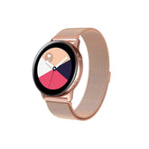 Metal Mesh Watch Bands With Steel Magnetic Absorption Loop For Samsung Galaxy Watch 42/46mm Gear S3 Frontier/Classic(Rose Gold)