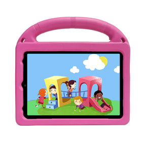 Wheel iPad Case For iPad Mini 6 Shockproof Stand Cover With Handle Stand-Rose