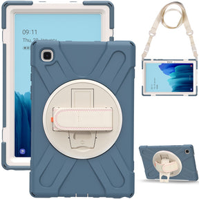 Morandi Tablet Case For Lenovo Tab M10 FHD Plus TB-X606F X606X 2020 10.3 Smart Cover With Kickstand+Strap-Cornflower Blue