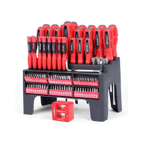 101 Pcs Magnetic Screwdriver Set with Plastic Racking for Home Repair