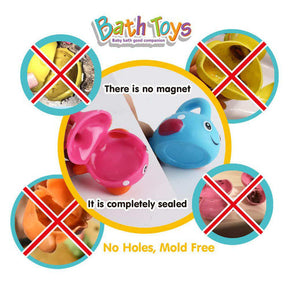 12Pcs Baby Bath Toys Fishing Games with Stacking Cups for 14 Months and up