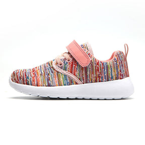 Lightweight Toddler Shoes for Boys Girls Breathable Mesh Velcro Sneakers-Pink