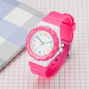 Girls Waterproof Quartz Watch Fashion Watch-RoseRed