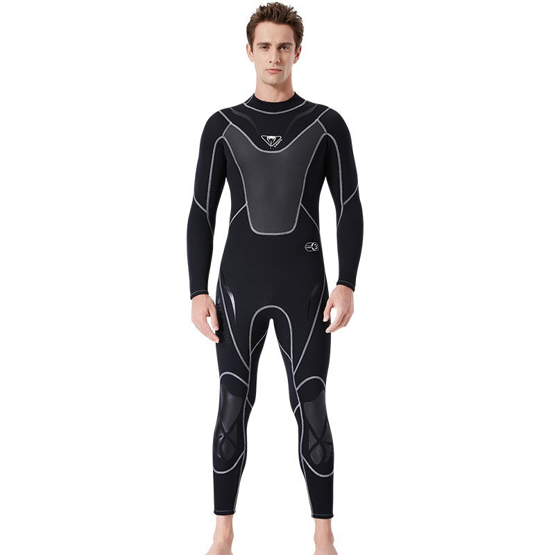 Adore Men Wetsuit 3mm Neoprene Scuba Diving Snorkeling Surfing Swimming Cold Water Wetsuit-WS19495-Black