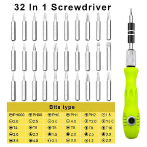 32 in 1 Mini Precision Screwdriver Set for Eyeglass Watch Toys