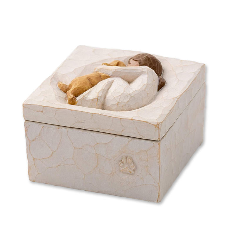 Pet Sculpted Hand-Painted Keepsake Box Resin Crafts Home Decoration Gifts