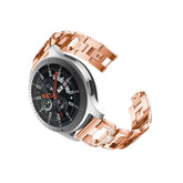 Diamonds Metal Bands For Samsung S3/Galaxy Watch 46mm(Rose Gold)